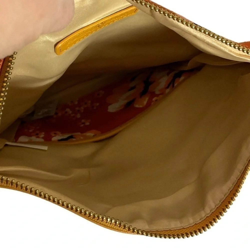 🎉SALE Rachel Pally Orange Floral Fold Over Clutch